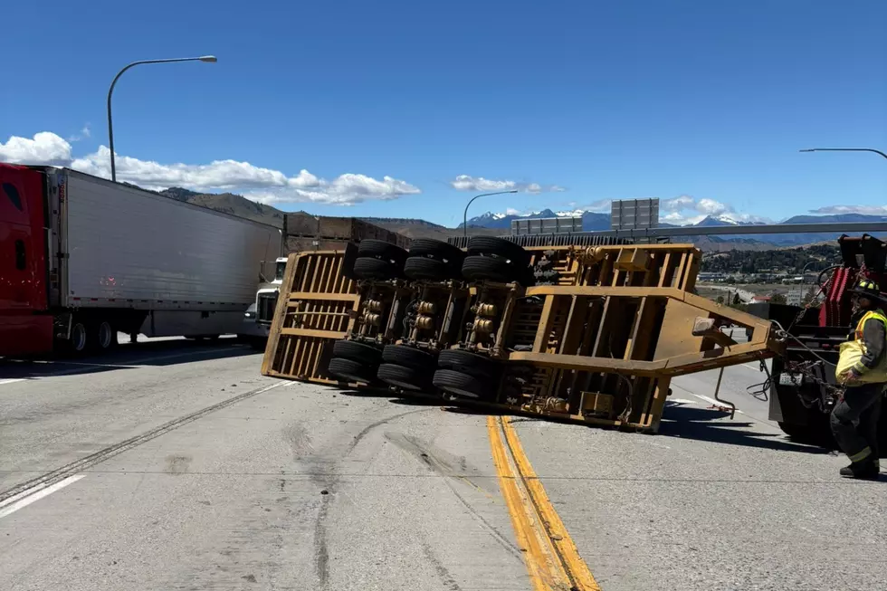 Semi Trailer Tips Near Odabashian Bridge